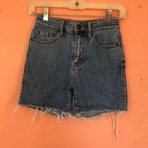Urban Outfitters skinny fit high rise shorts